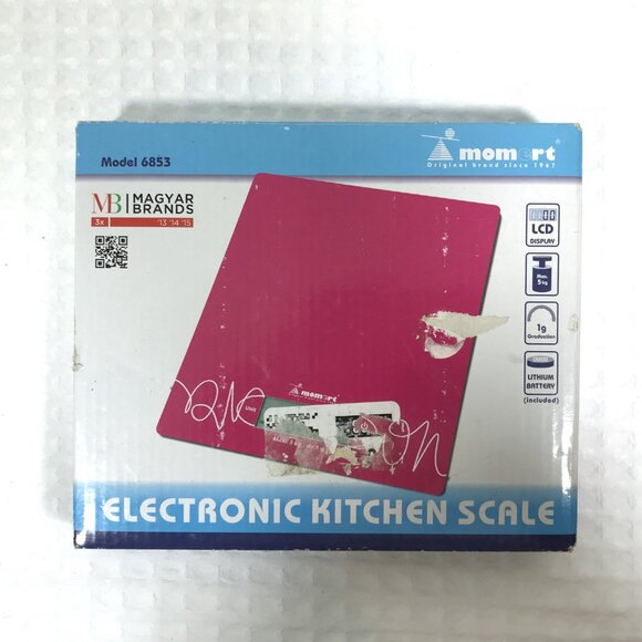 Electronic Kitchen Scale Pink Momert NEW - Picture 2 of 3